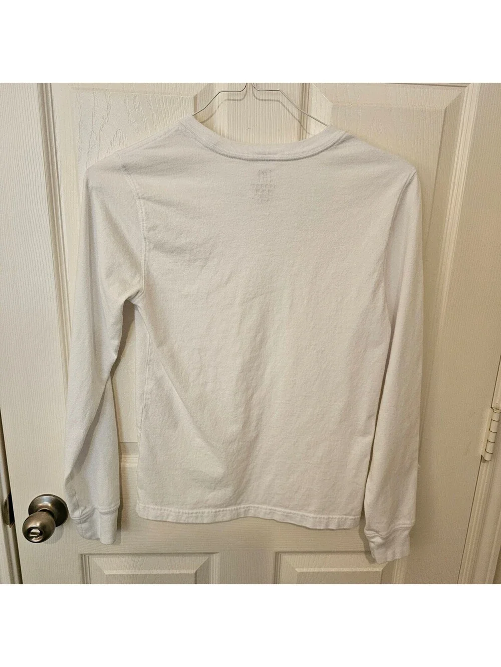 George Boys Youth Long Sleeve White T-shirt 100% Cotton size XS
